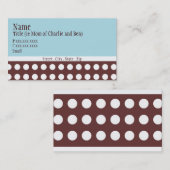 情報通の青およびブラウンは点を打ちます"お母さんカード"に コーリングカード (正面/裏面)