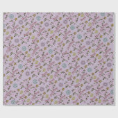 情報通のHolidaze -ラベンダーの霧 ラッピングペーパー (フラット)