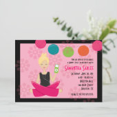 情報通及び素晴しい菓子16の16誕生日5x7 招待状 (スタンド正面)