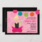 情報通及び素晴しい菓子16の16誕生日5x7 招待状 (正面/裏面)