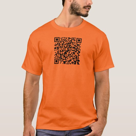 情報革命の部分があって下さい! qrのTシャツ Tシャツ (正面)