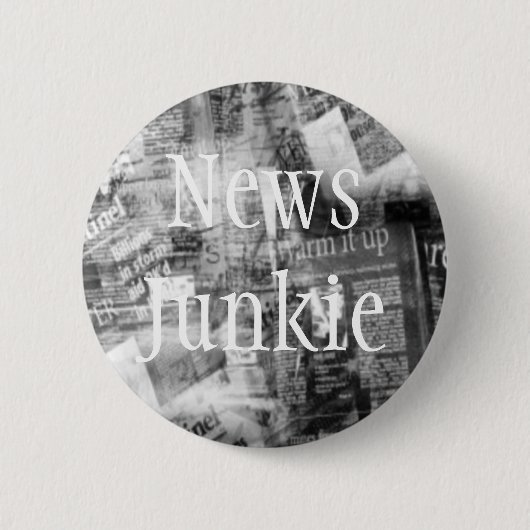 情報麻薬常習者のカスタマイズ可能なボタン 缶バッジ (正面)