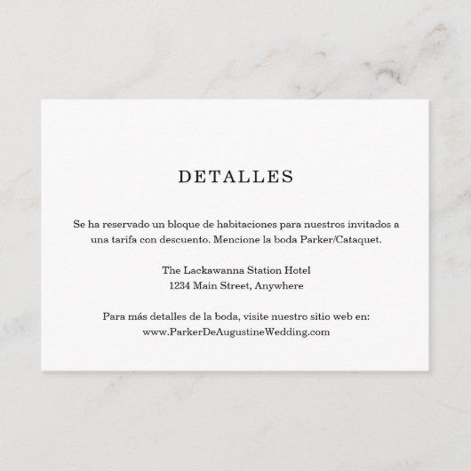 情報/スペインの詳細エンクロージャカード エンクロージャーカード (正面)