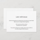 情報/フランスの詳細エンクロージャカード エンクロージャーカード (正面/裏面)