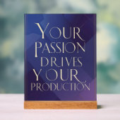 情熱が生産を動かす アクリルサイン (ニュートラル)