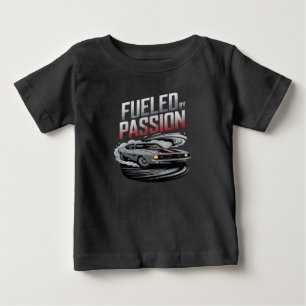 情熱で燃料 – カーマニアデザイン ベビーTシャツ