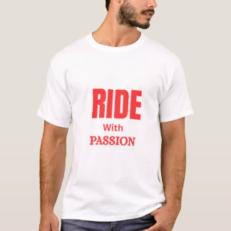 情熱と共に走れ – 刺激的なバイクのタイポグラフィ Tシャツ