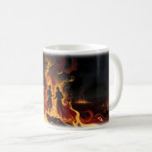 情熱と恋慕の夜のマグカップ コーヒーマグカップ (正面右)