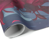 情熱と痛み、ダーククイーン。ゴシックスカルとバラ ラッピングペーパー (ロールコーナー)