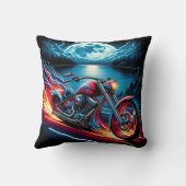 情熱と自由を持って夜を乗り越える クッション (裏面)