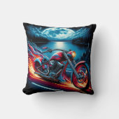 情熱と自由を持って夜を乗り越える クッション (正面)