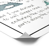 情熱と達成を見つけるプリント ポスター (角)