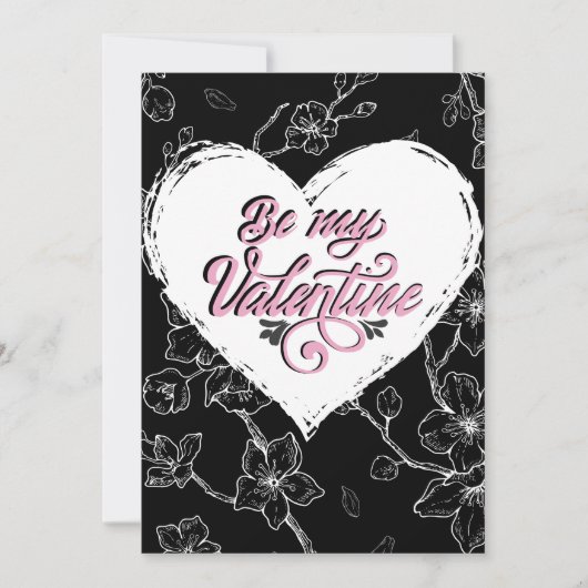 情熱に彩られた:モノクロームの花、ピンクの愛 シーズンカード (正面)