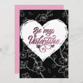 情熱に彩られた:モノクロームの花、ピンクの愛 シーズンカード (正面/裏面)