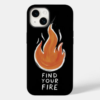 情熱に火をつけろ | 手描きの炎 iPhone 14 カ Case-Mate iPhone 14ケース