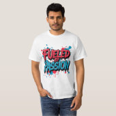 情熱に燃える – グラフィティスタイル愛好家 Tシャツ (正面フル)