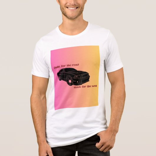 情熱に駆られて - カーマニア ロゴデザイン トライブレンドTシャツ (正面)