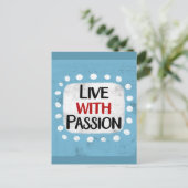 情熱のはがきを持って生きる ポストカード (スタンド正面)