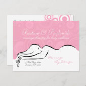 情熱のピンクのDarlaの郵便はがき ポストカード (正面/裏面)