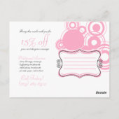 情熱のピンクのDarlaの郵便はがき ポストカード (裏面)