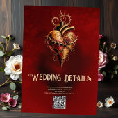 情熱のロマンスと愛のハート エンクロージャーカード