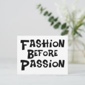 情熱の前のファッション ポストカード (スタンド正面)