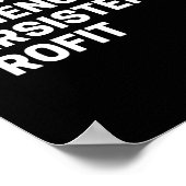 情熱の忍耐力の粘り強い感動的利益 ポスター (角)