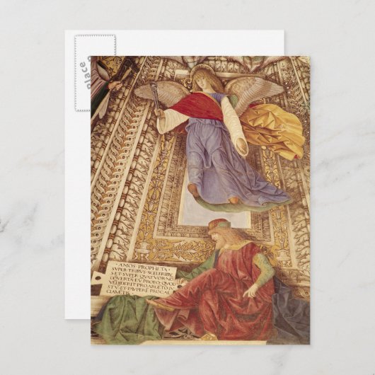 情熱の挟持者を持つアモスとエンジェル ポストカード (正面/裏面)