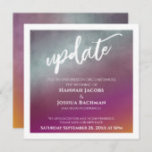 情熱の果実　延期結婚式　最新情報カード 招待状 (正面/裏面)