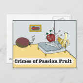 情熱の果物 Zazzle の犯罪 ポストカード (正面/裏面)