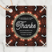 情熱の火モダンの黒板が感謝してい言う フェイバータグ (正面)