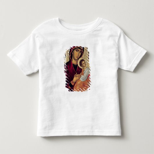 情熱の神聖な母を描写するアイコン トドラーTシャツ (正面)