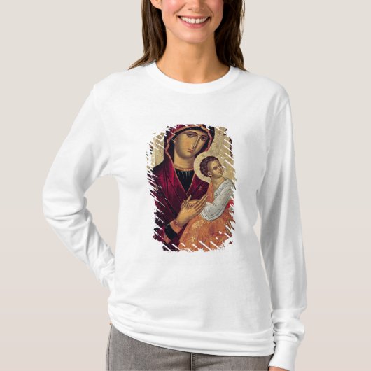 情熱の神聖な母を描写するアイコン Tシャツ (正面)