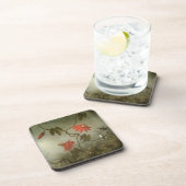 『情熱の花とハチドリ』 マーティン・J・ヒードによる コースター (右側)