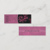 情熱の花の接触の名刺 スキニー名刺 (正面/裏面)