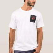 情熱の花開く | 赤いバラ Tシャツ (正面)