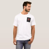情熱の花開く | 赤いバラ Tシャツ (正面フル)