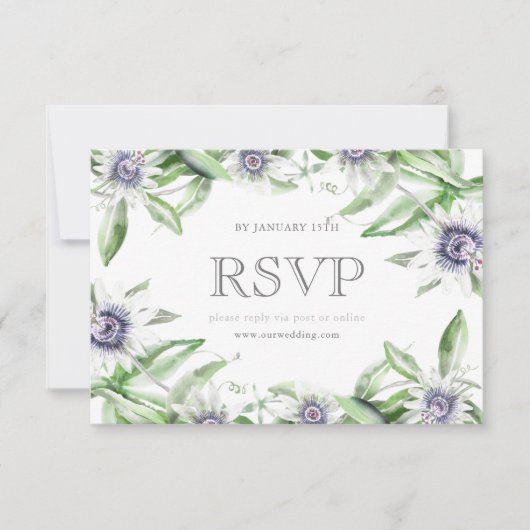 情熱の花 RSVP カード (正面)
