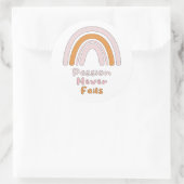 情熱は決してピンクやる気を起こさせるのボーホレインボーに失敗しない ラウンドシール (バッグ)