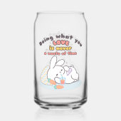 情熱を大切に – 居心地の良いバニーの思い出 ガラス缶 (正面)