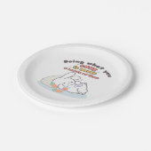 情熱を大切に – 居心地の良いバニーの思い出 ペーパープレート (アングル)