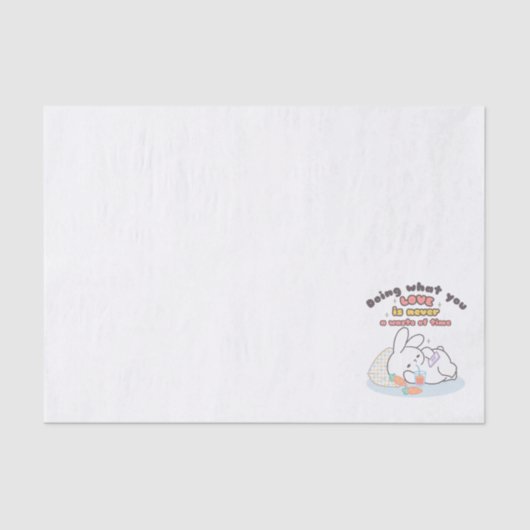 情熱を大切に – 居心地の良いバニーの思い出 薄葉紙 (正面)