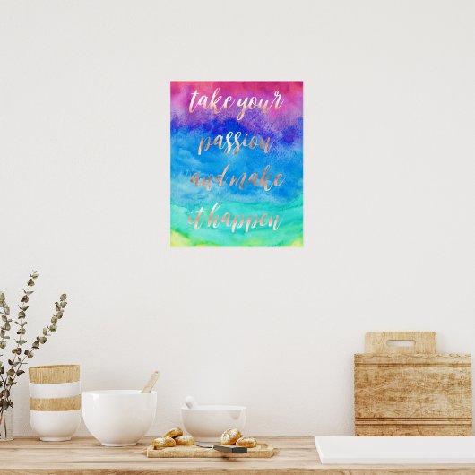 情熱を持ってポスターを起こす ポスター (キッチン)