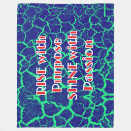 情熱を持って目的に照らし出す フリースブランケット