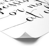 情熱を持って行うかまったく行わない ポスター (角)