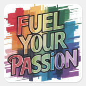 情熱を燃やす スクエアシール (正面)