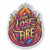 情熱を燃保やす! シール (正面)