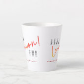 情熱を生きる…ラヴ感じラテマグ カフェラテマグ (正面)