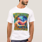 情熱カラフル抽象芸術の絵画踊り Tシャツ (正面)