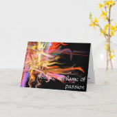 情熱愛挨拶状fraの私の炎です カード (黄色い花)